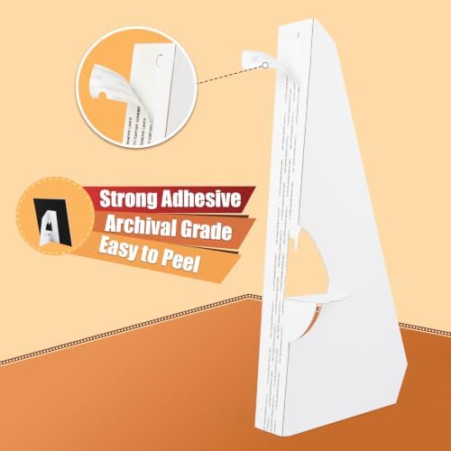Lineco Cardboard Easel Backs, Self Stick Stand, 15 Inch, White, 25 Pack - Image 4