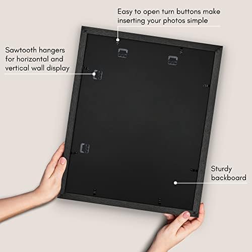 Americanflat 16x20 Poster Frame - Matted to 11x14 - Black - Image 5