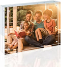 Egofine 8x10 Acrylic Frame, 20mm Thicker Frameless Clear Picture Frame, Double Sided Magnetic Picture Frame, Free Standing Desktop Display by Egofine