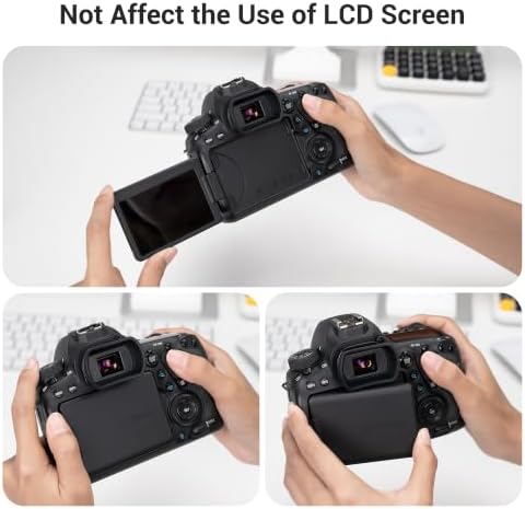 Long Soft EF Eyecup Eyepiece Viewfinder for Canon Rebel T7 T6 EOS 90D 80D - Image 5