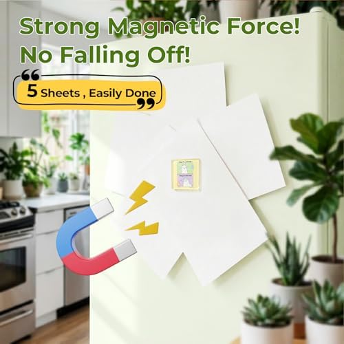24 Pack Clear Acrylic Fridge Magnets - DIY Magnetic Photo Frames with Magnet & Adhesive Backing. Bulk Craft Kit Includes 26 Blank Cards & Organizer Box for Office Decor, Gifts & Art. - Image 4