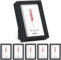 2x3 Mini Picture Frame Set of 6, FSC MDF Wood Small Photo Frame with Real Glass Front, Tiny Tabletop Display or Wall Decor for Wallet Size Photos, Mini Instant Prints & Small Photos, Black by Unknown