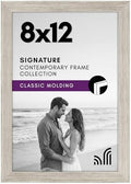 Americanflat 8x12 Picture Frame with Shatter-Resistant Glass - Signature Collection - Gallery-Style Frames Made of Engineered Wood - Photo Frame for Tabletop and Wall Display - Driftwood by Americanflat