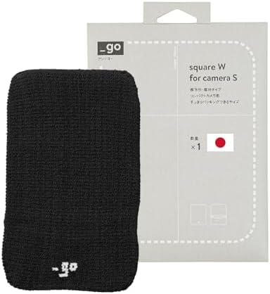 Camera Lens Cover, Square W, Made in Japan, S, Dark Gray by PACKINGKNIT_GO