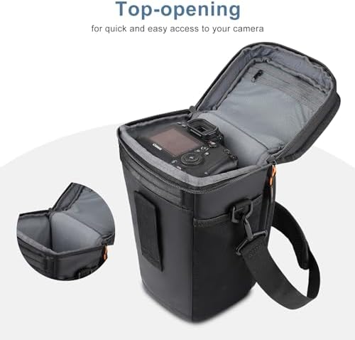 MOSISO Camera Bag, Crossbody Shoulder Bag Padded Camera Case with Lens Kit - Image 3