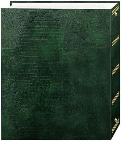 Magnetic Self-Stick 3-Ring Photo Album 100 Pages (50 Sheets), Hunter Green - Image 2