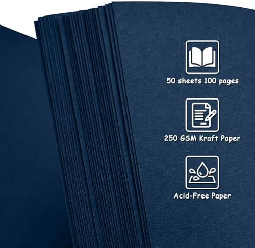 Scrapbook Album 10x10 Inch, Hardcover Kraft Paper Photo Album with 50 Sheets/100 Pages, Memory Book for Wedding, Anniversary, Christmas, Baby Shower, Ideal for Preserving Precious Moments - Image 4