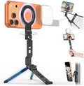 OMOTON TP03 [Ultra-Slim] 360° Rotating for MagSafe Tripod Stand with Hook by OMOTON