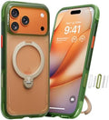 TORRAS Ostand Q3 Air for iPhone 17 Pro Case with 360 Magnetic Stand, Fit for MagSafe, Mil-Grade Drop, Camera Control Button, Shockproof Phone Case for iPhone 17 Pro 6.3", Evergreen by Unknown