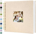 12 x 12 Inch Scrapbook Photo Album Linen Cover Hardcover Kraft Memory Book by Unknown
