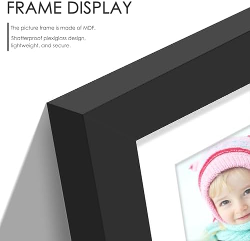 DUENPY 2 Pack 12x16 Collage Frame For 4 5x7 Photos Black - Image 6