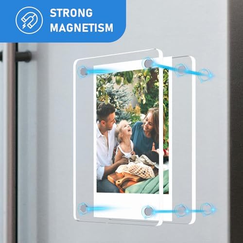 Lzerking 21 Pack Acrylic Magnetic Picture for Refrigerator, Polaroid Frame - Image 5