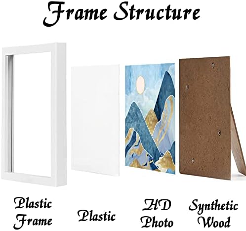 White 8x8 Picture Frame, Lightweight Sturdy Gallery Wall Decor - Image 2