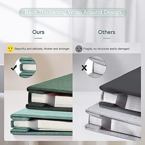 Popotop Large Photo Album Self Adhesive 4x6 5x7 8x10 Scrapbook Album DIY Picture Book,Gifts for Mom,Family Baby and Wedding,with Metal Pen and Plastic Board - Image 6