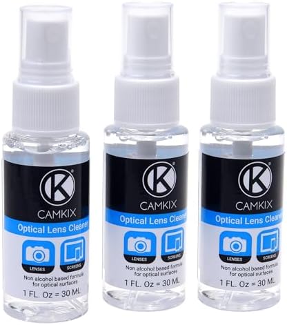 Lens and Screen Cleaning Kit - 3X Cleaning Spray, 3X Microfiber Cloth - Perfect to Clean The Lens of Your DSLR Camera (3 Bottles) - Image 3