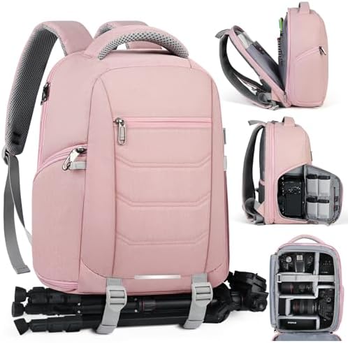 SDYSM Camera Bag for DSLR SLR Mirrorless Camera, 14 Inch Camera Backpack by SDYSM