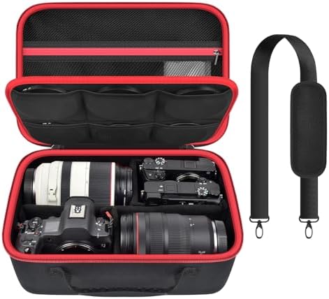 Camera Case for Canon/for Sony/for Nikon DSLR SLR Cameras, Large Capacity by Casmilee