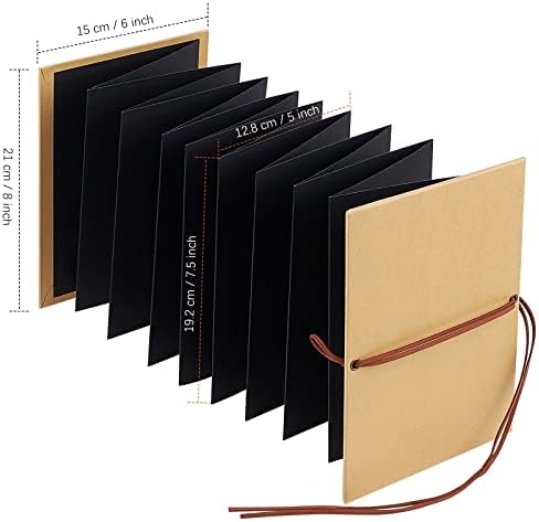 Small Accordion Scrapbook Album, 6x8 Inch with Marker Pens - Image 2
