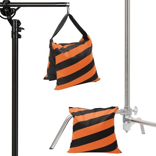 4 Packs Orange Sandbag Weight Bags for Light Photography Video Equipment - Image 7