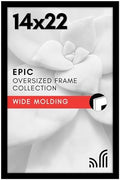 Americanflat 14x22 Poster Frame - Engineered Wood - Black by Americanflat