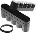 Black Plastic Film Storage Case for 5 Rolls Protective Cover by TOYANDONA