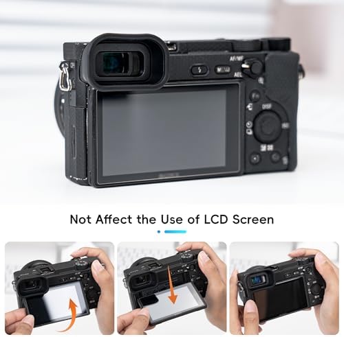 Kiorafoto Extended A6000 A6100 A6300 Eye Cup,Replace Sony FDA-EP10 - Image 4