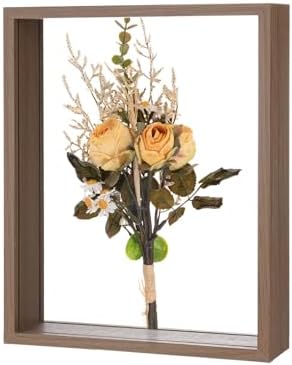 M METERXITY Dried Flower Frame 8x10in Double Acrylic for DIY Coffee by MMETERXITY