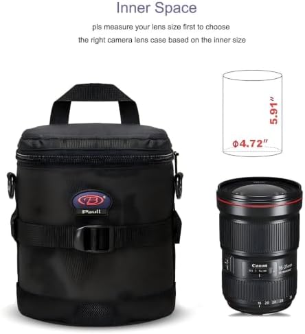 DSLR Camera Lens Case Pouch Bag for Lenses up to 4.72" x 5.91" - Image 2