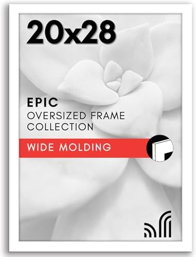 Americanflat 20x28 Poster Frame - Engineered Wood - White by Americanflat