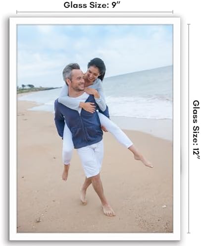 Americanflat 9x12 Picture Frame - Slim Molding - White - Image 2