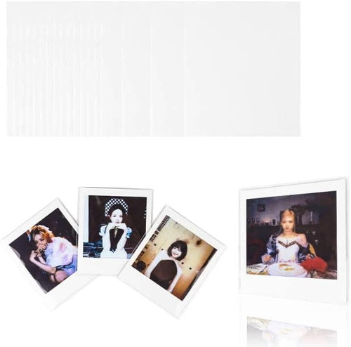 100 Packs Kpop Polaroid Sleeves, Ultra Clear and Thick Sleeve 200 Microns Protectors Cover, Perfect Protective Sleeve for Kpop Standard 72x86mm Square Polaroid, Unsealable (100P - 76x89mm) - Image 2