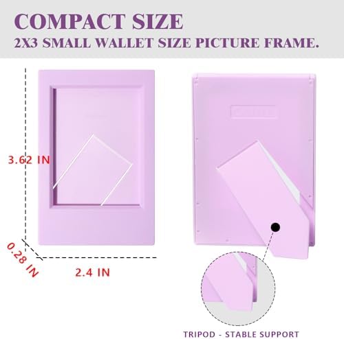 CAIYOULE Mini Picture Frame for Fujifilm Instax Mini Instant 3" Film Photo - Image 3