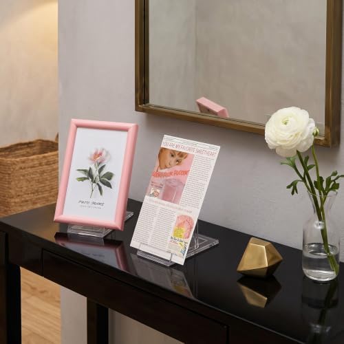 36 Pcs Acrylic Adjustable Plate Stands for Display, Clear Picture Plate Holders Easels Stands for Home Office Party Decoration, 4.3x2.4x4.1 Inch - Image 6