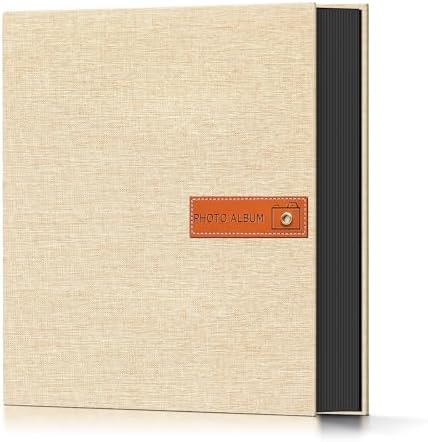 Popotop 4x6 Photo Album 200 Pictures, Linen Hardcover, Reinforced Spine by Popotop