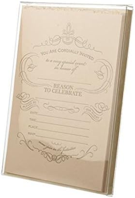 Crystal Clear Box for Holiday Greeting Cards | 25 Count | Size: 5 3/8 x 1/2 x 7 3/8 | PET Soft Fold Design Protects Cards, Letters, Photos | Food Safe Material | FB4A - Image 3