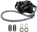 VOVMOEYA Nylon Braided Camera Rope Strap, Camera Neck Shoulder Strap with O-Ring for DSLR & Mirrorless Camera by VOVMOEYA