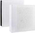 Artmag Photo Picutre Album 4x6 400 Photos, Extra Large Capacity Leather Cover Wedding Family Photo Albums Holds 400 Vertical 4x6 Photos with Black Pages(White) by Artmag