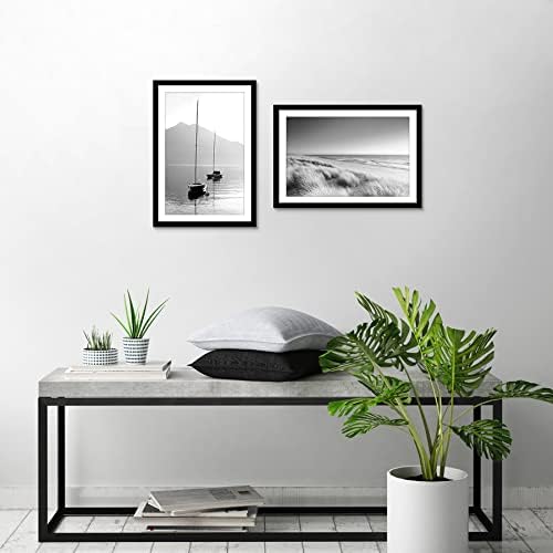 Americanflat 13x19 Poster Frame 2-Pack - Matted to 11x17 - Black - Image 5