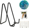 3 Pack 6" Metal Square Plate Stands for Display,Plate Holders Display Stands Can Be Used for Picture Stands,Book Stands for Display,Plate Display Stands,Easel,Photo Frame Stands,Plaque Stands,Desktop Stand. by 24ozRibbedGlassCup