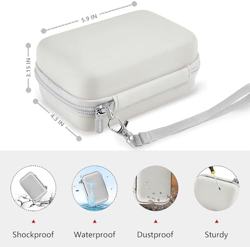 Leayjeen Vlogging Camera Case for Duluvulu/VJIANGER/Gavonde - White - Image 3