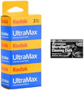 Kodak GC/UltraMax 400 Color Negative Film 35mm Roll Film, 36 Exposures, 3-Pack with Microfiber Cloth by The+Imaging+World