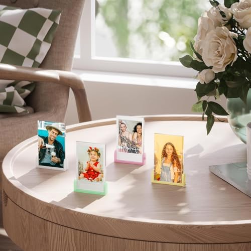 2x3 Mini Photo Frames for Fujifilm Instax Mini EVO/12/9/11/Liplay/Link/SE/8/9/41/7+/99/40 Camera Film, Small Tabletop Polaroid Picture Frame, Instax Photo Holder, Wallet size picture frames, 6 Pack - Image 6