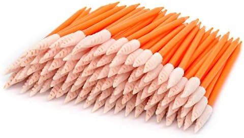 Wellgler's Foam tip Cleaning swabs，Cleaning kit for Electronic, Gun Cleaning or Clean Solenoid valves（Ideal for Cleaning Narrow Gaps or Tracks） (Orange 200) - Image 2