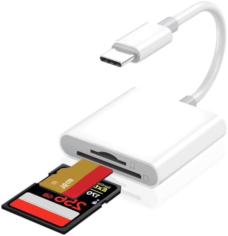 Dual Slots USB C SD Card Reader, Trail Camera Viewer Adapter by DICKMITH