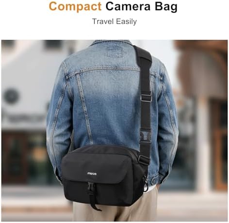 MOSISO Camera Bag Camera Photographers Bag, Shoulder Photography Bag, Black - Image 6