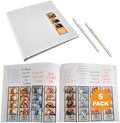 2x6 Strip Album, White Cover White Pages, 2 Gel Pens, 5pk by PhotoBoothNook