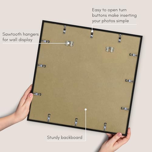 Americanflat 22x22 Poster Frame - Slim Molding - Black - Image 5