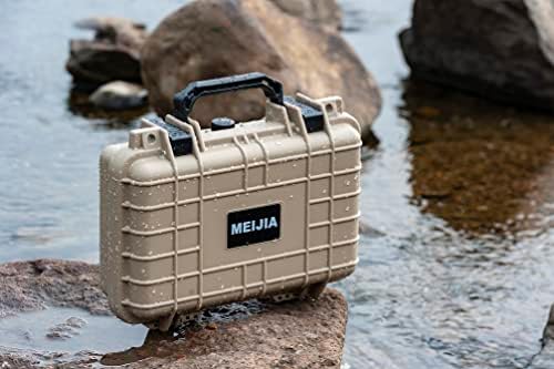 MEIJIA Portable All Weather Waterproof Protective Hard Case, Small Camera Case,Dry Case with Customizable Foam,Fit Use of Drones, Camera,Equipments, 11.65 ”x8.35”x3.78” - Image 6
