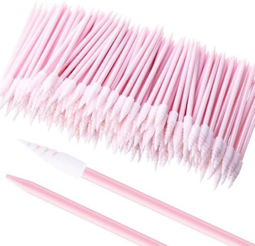 Chinco 200 Pcs Cleaning Swabs 2.56'' Sponge Tip Swabs Sticks Pink by Chinco