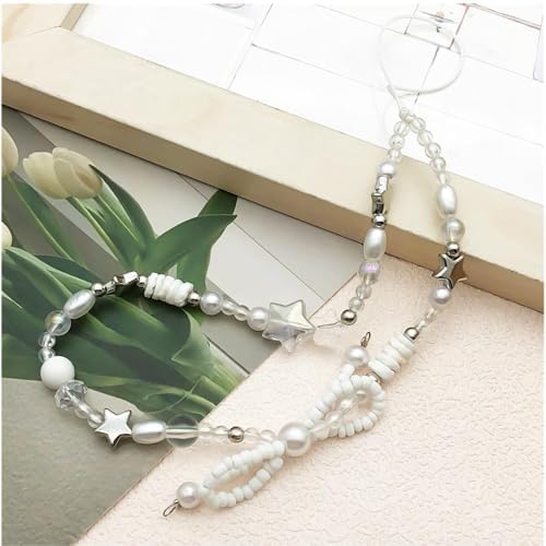 Beaded Camera Wrist Strap Cute Digital Camera Charm Lanyard Phone Chain Keychain Beaded Phone Lanyard Bag Charm - Image 2
